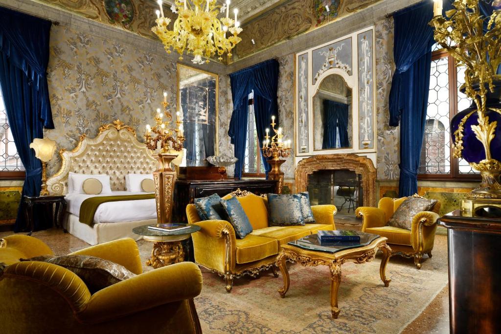 Hôtel Palazzo Venart Luxury chambre bleue - Les Escapades à Venise