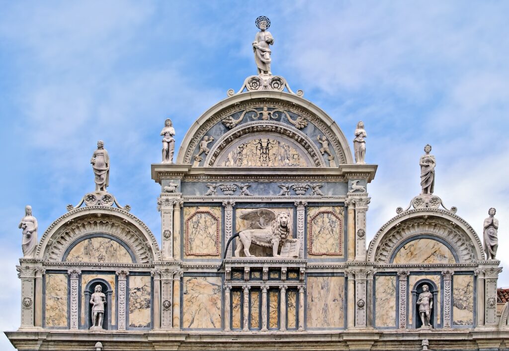 Façade de la Scuola Grande di San Marco - Les Escapades à Venise