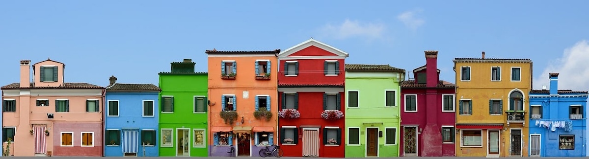 Maisons colorées de Burano - Les Escapades à Venise
