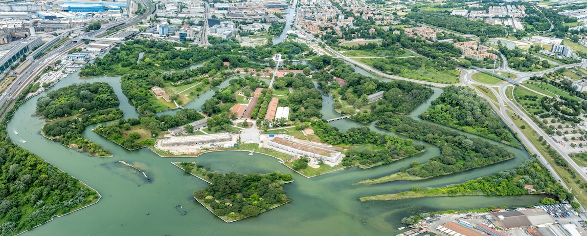 Vue aérienne du Fort Marghera - Les Escapades à Venise